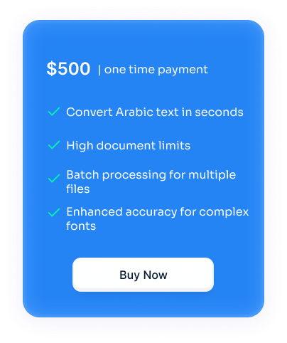 Arabic OCR dashboard preview